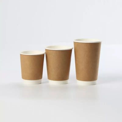 Material de encargo disponible para llevar de Eco de la característica del color de Logo Printed Disposable Customized Style de la taza de papel del café que embala