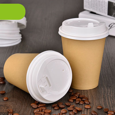 El papel de encargo del café del precio barato disponible al por mayor de la taza de papel ahueca la taza de papel de un sólo recinto del café o de té con la tapa