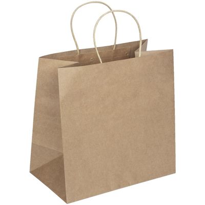 Bolsas de papel biodegradables del acondicionamiento de los alimentos Kraft con la manija torcida
