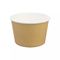 La bebida de papel blanca disponible PE del cuenco de la taza de la sopa de Kraft cubrió los cuencos de papel biodegradables reciclables