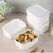 cuencos de ensalada disponibles reciclables del Libro Blanco de Kraft Brown de alimentos de preparación rápida de 48oz de papel de la aduana biodegradable de los cuencos