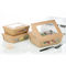 El papel disponible del rectángulo 8oz Kraft de la categoría alimenticia rueda caja de la ensalada