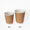 PLA de consumición biodegradable que cubre las tazas de café dobles reciclables del papel de empapelar
