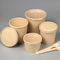 Taza de papel de bambú disponible 8oz 12oz 16oz 26oz 32oz de la sopa con la tapa