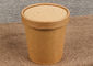 Los cuencos de sopa de papel disponibles espesados sacan la taza de las gachas de avena con las tapas