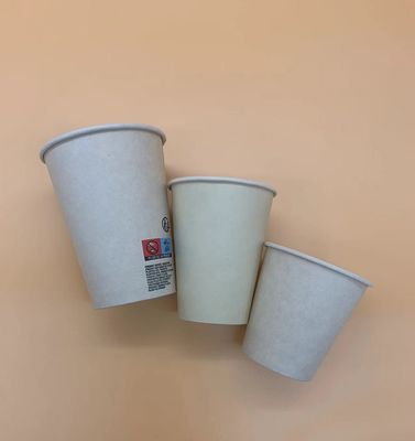 6oz modificó la taza disponible de papel para requisitos particulares de Kraft hermética con el solo PE