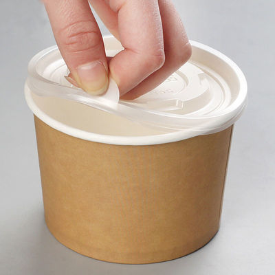 Los tallarines disponibles de papel PE de las tazas del helado de Kraft de la venta al por mayor de la fábrica alinearon el cuenco de ensalada de papel de 850ml Kraft