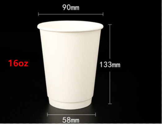 bulto de encargo reciclable de papel disponible de las tazas de papel del café de las tazas de café 16oz