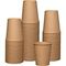 tazas de papel disponibles del café de Brown del envase de bebidas del papel de 8oz Kraft de un sólo recinto