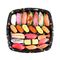 La ampolla del sushi del cuadrado saca a caja de la comida el embalaje plástico disponible con la impresión para el partido