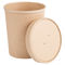 Diverso 12oz Brown Kraft embalaje de papel del cuenco de papel de la taza de la sopa de sopa del cuenco de la fábrica de la fabricación de papel