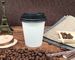 tazas de café disponibles biodegradables de papel de un sólo recinto de 12oz Kraft