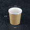 Las especificaciones múltiples esconden los cuencos de sopa disponibles de papel de 300g Kraft con las tapas del plástico transparente