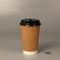 tazas de café calientes de 8oz 14oz 16oz/frías de papel disponibles con la tapa negra de los PP