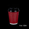 Cambio de signo de papel disponible del café rojo abonable con la tapa para las bebidas calientes