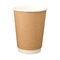 La taza de café disponible espesó la taza de café doble de la pared Logo Print Drink Cup